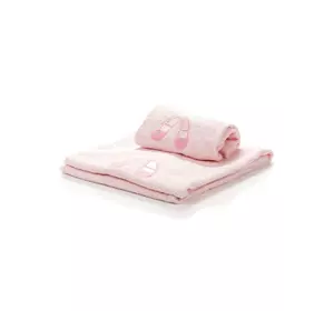 Набор махровых полотенец детский розовый
